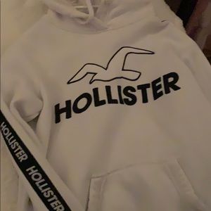 Size Medium Hollister Hoodie White